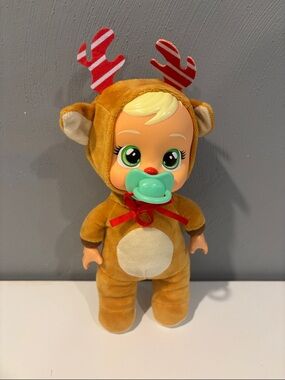 Cry Babies Tiny Cuddles doll Ruthy Reindeer